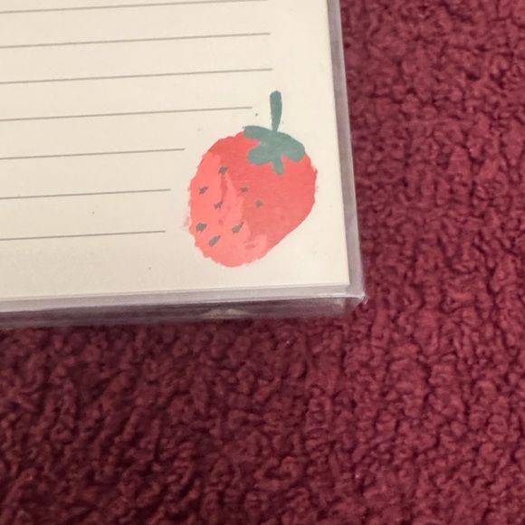 kate spade Cream Recipe Cards with Strawberry Illustration - Picture 2 of 4